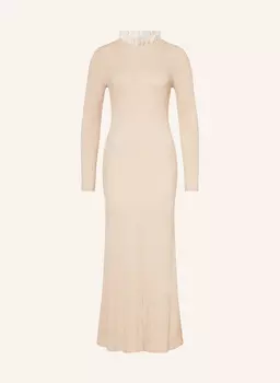 Трикотажное платье SANDRO, бежевый