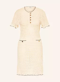 Трикотажное платье Sandro, бежевый