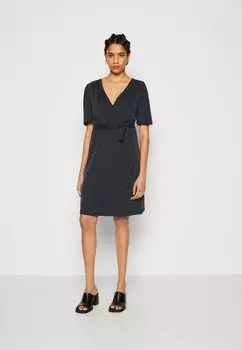 Трикотажное платье Selected, черный