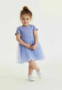Трикотажное платье SHORT SLEEVEDRESS Next, цвет blue princess