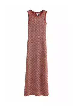 Трикотажное платье SLEEVELESS RACER REGULAR FIT Next, пестрый коричневый
