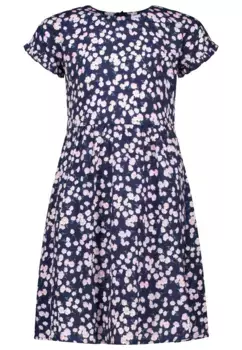 Трикотажное платье СОЛЬ И ПЕРЦ "Kids Park", с цветочным принтом по всей поверхности Salt And Pepper, розовый