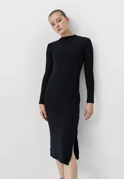Трикотажное платье Stradivarius, черный