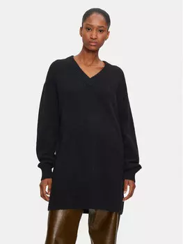 Трикотажное платье свободного кроя Calvin Klein Jeans, черный