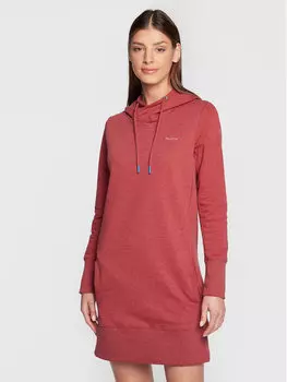 Трикотажное платье свободного кроя Pepe Jeans, красный