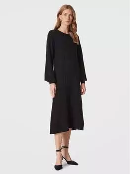 Трикотажное платье свободного кроя United Colors Of Benetton, черный