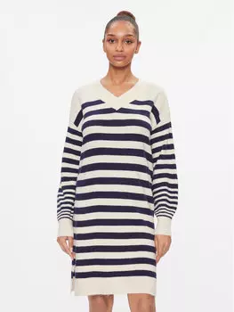Трикотажное платье свободного кроя Vero Moda, бежевый