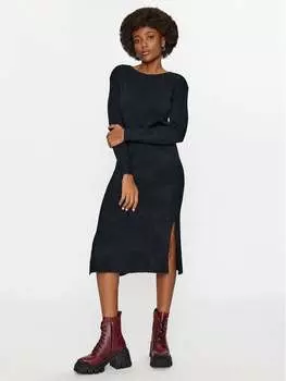 Трикотажное платье свободного кроя Vero Moda, черный