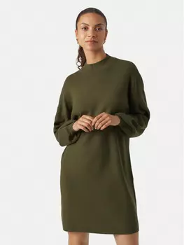 Трикотажное платье свободного кроя Vero Moda, зеленый