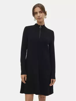 Трикотажное платье свободного кроя Vero Moda, черный