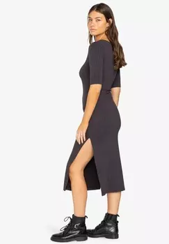 Трикотажное платье TAKE TIME, MIDI Billabong, антрацит