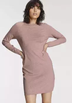 Трикотажное платье Tamaris, облегающее фигуру, цвет Eco Rosa Melange