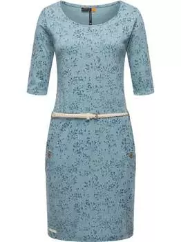 Трикотажное платье тання в цветочек Ragwear, синий