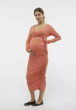 Трикотажное платье TESS MAMALICIOUS, светло-розовый