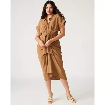 Трикотажное платье Tori черное Steve Madden, бежевый