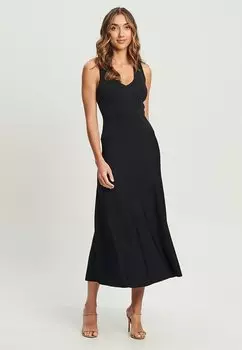Трикотажное платье TUSSAH, черный