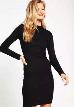 Трикотажное платье Urban Classics, черный