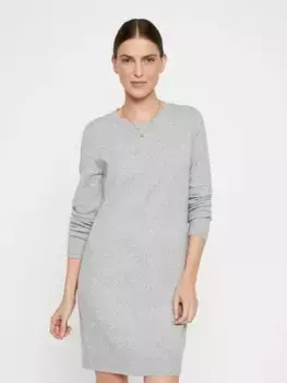 Трикотажное платье Vero Moda "VMDOFFY LS O-NECK DRESS GA NOOS", серый