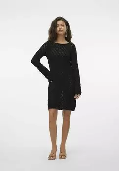 Трикотажное платье Vmevelyn Vero Moda, черное