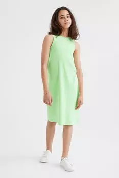 Трикотажное платье в рубчик H&amp;M