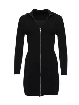 Трикотажное платье в рубчик Larkin Ser.O.Ya, черный