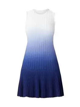 Трикотажное платье в рубчик с эффектом «омбре» Elle Shoshanna, белый