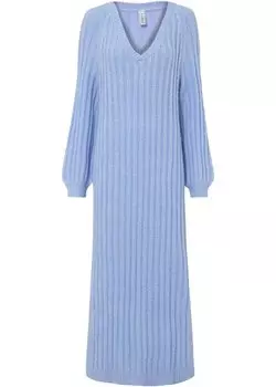 Трикотажное платье в широкую резинку Rainbow, синий