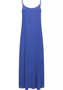 Трикотажное платье в стиле рэгвир "Людвика", стильное летнее платье на регулируемых бретельках-спагетти Ragwear, синий
