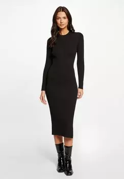 Трикотажное платье WAISTED WITH BACK Morgan, цвет noir