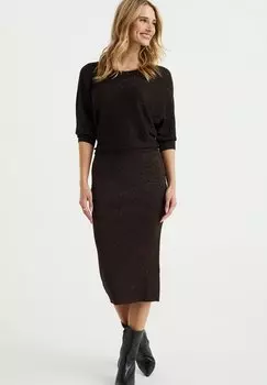 Трикотажное платье WE Fashion, цвет black