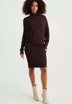 Трикотажное платье WE Fashion, цвет brown