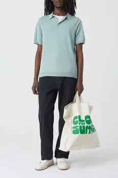 ТРИКОТАЖНОЕ ПОЛО CLOSED, цвет blue agave