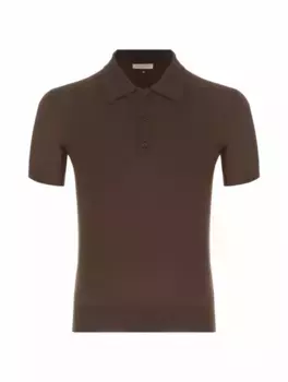 Трикотажное поло One Stud Valentino Garavani, коричневый