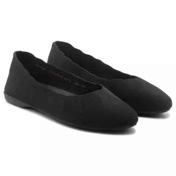 Трикотажные балетные туфли Skechers Cleo, black knit