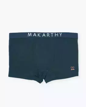 Трикотажные боксерские шорты на резинке Makarthy, тёмно-синий