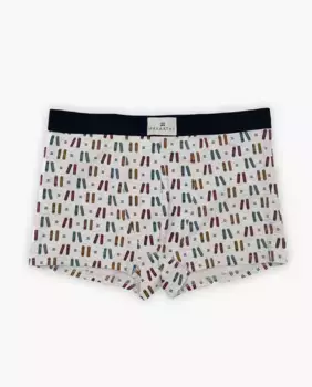 Трикотажные боксерские шорты с фантазийным принтом Makarthy, серый