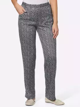 Трикотажные брюки Classic Basics, цвет Schwarz-Gemustert