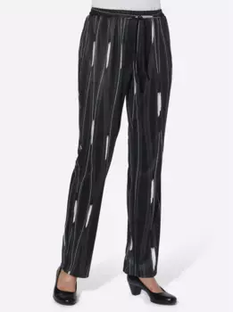 Трикотажные брюки Classic Basics, цвет Schwarz-Gewellt