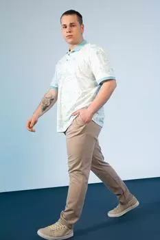 Трикотажные брюки-джоггеры больших размеров DeFacto, бежевый