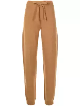 Трикотажные брюки Ella Nanushka, коричневый