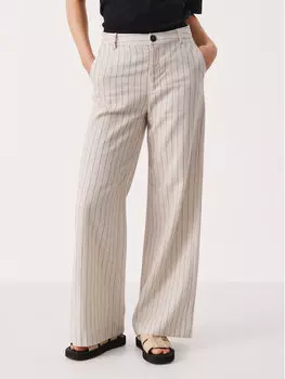 Трикотажные брюки классического кроя Part Two, бежевый