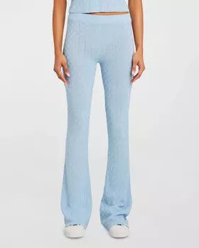 Трикотажные брюки-клеш Agatha SER.O.YA, цвет Powder Blue