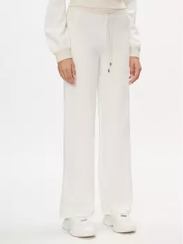 Трикотажные брюки кроя bootcut Liu Jo, экрю