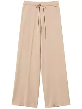 Трикотажные брюки-палаццо TWINSET, серый