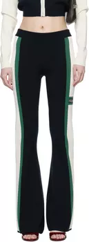 Трикотажные брюки Racing Lounge темно-синего и бежевого цвета Palm Angels