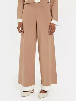 Трикотажные брюки regular fit Kontatto, коричневый