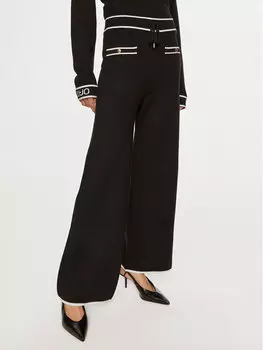 Трикотажные брюки regular fit Liu Jo, черный