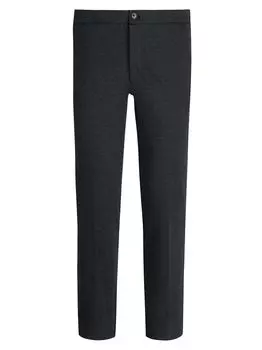 Трикотажные брюки с эластичной спиной Bugatchi, антрацит
