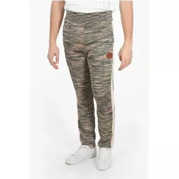 Трикотажные брюки с контрастной полосой MISSONI Palm Angels, Multicolor