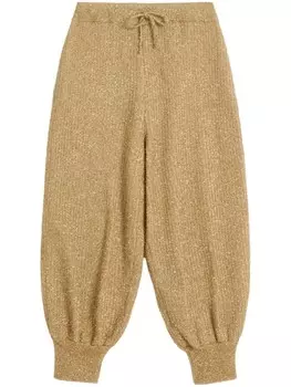 Трикотажные брюки с люрексом Valentino Garavani, золотой